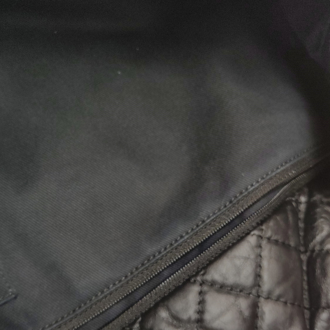 Chanel Karl's Cabas Black Leather Tote Bag