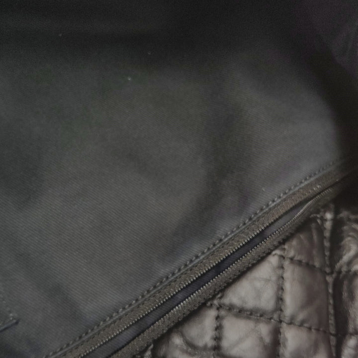 Chanel Karl's Cabas Black Leather Tote Bag