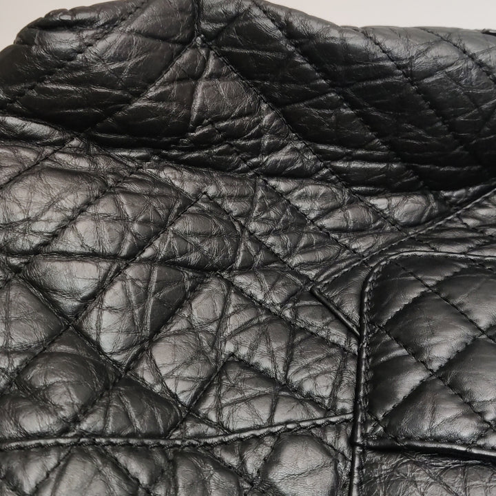 Chanel Karl's Cabas Black Leather Tote Bag