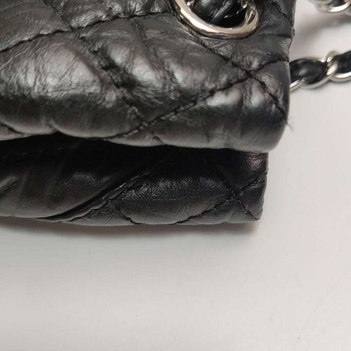 Chanel Karl's Cabas Black Leather Tote Bag