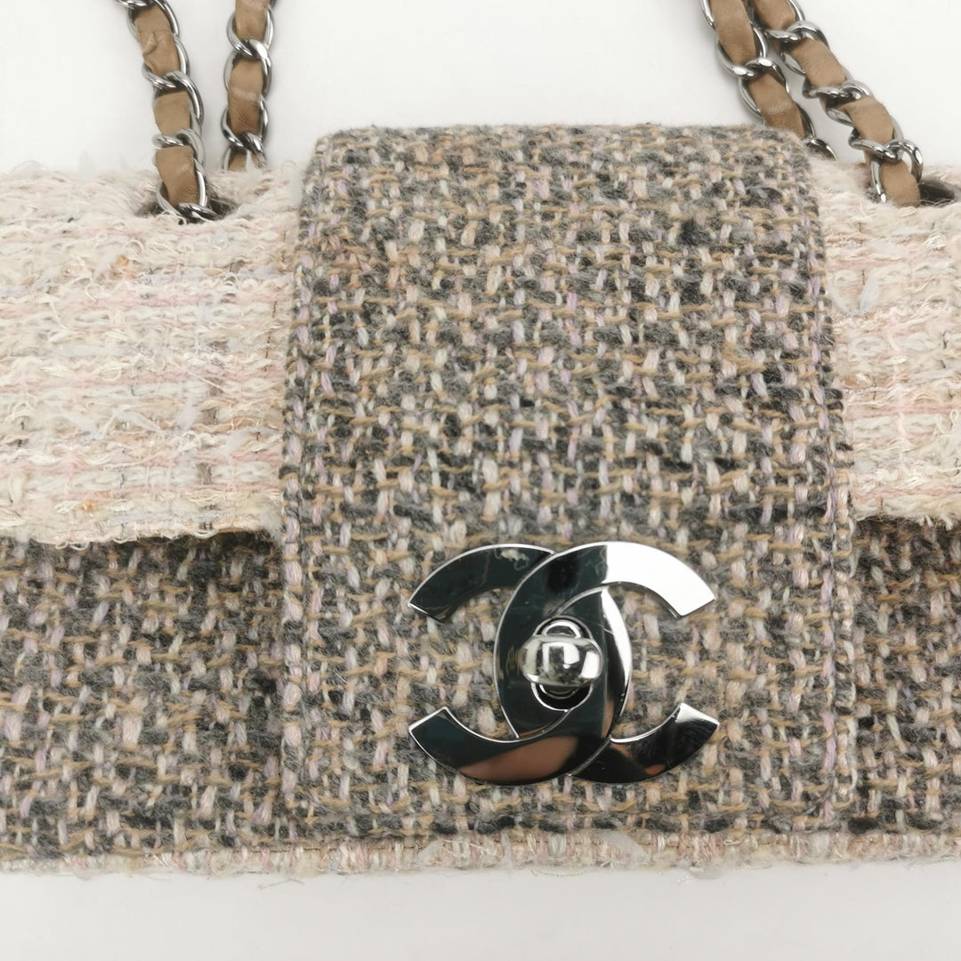 Chanel Fantasy Multi Coloured Tweed Flap Shoulder Bag