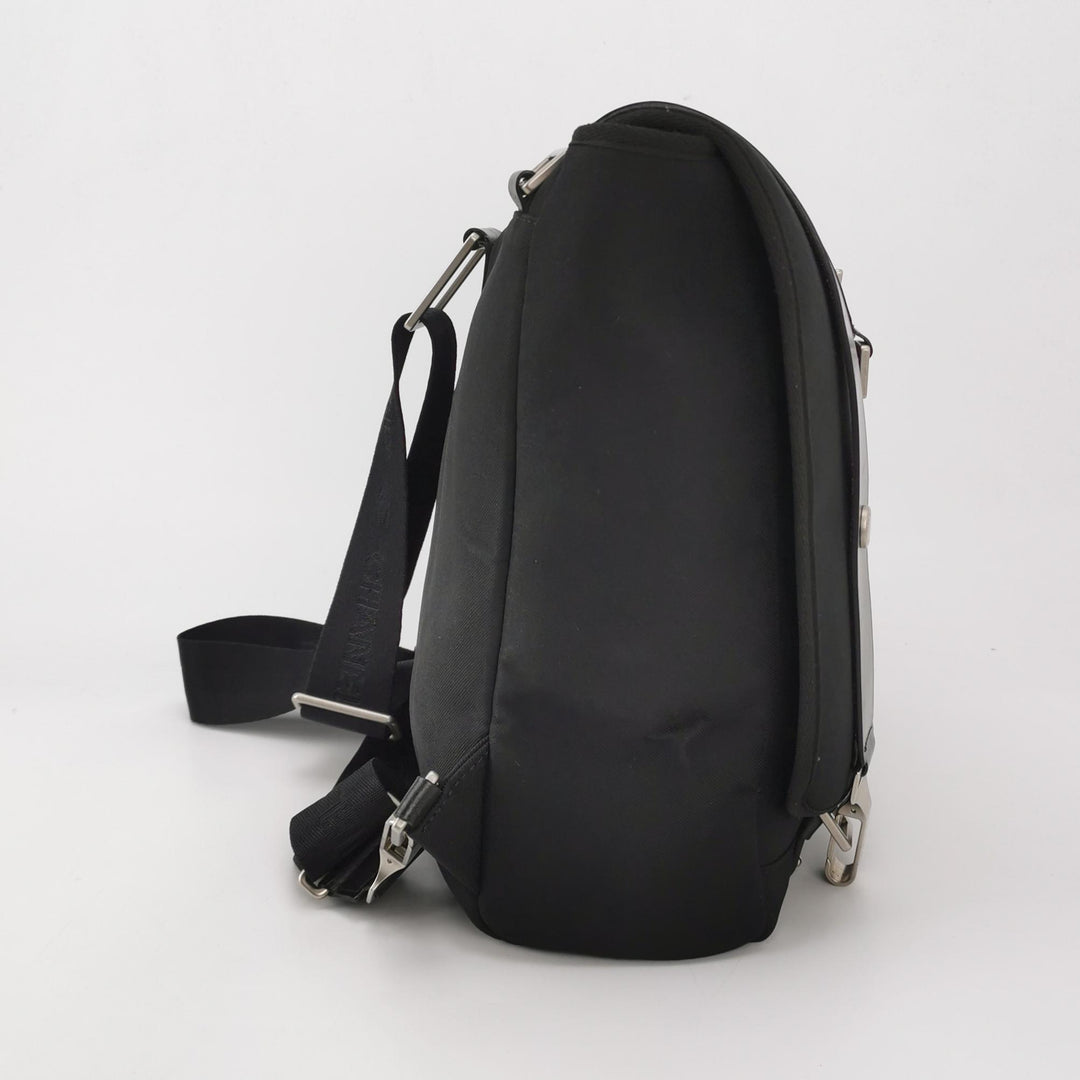 Chanel Sport Convertible Shoulder Bag Black White CC Logo