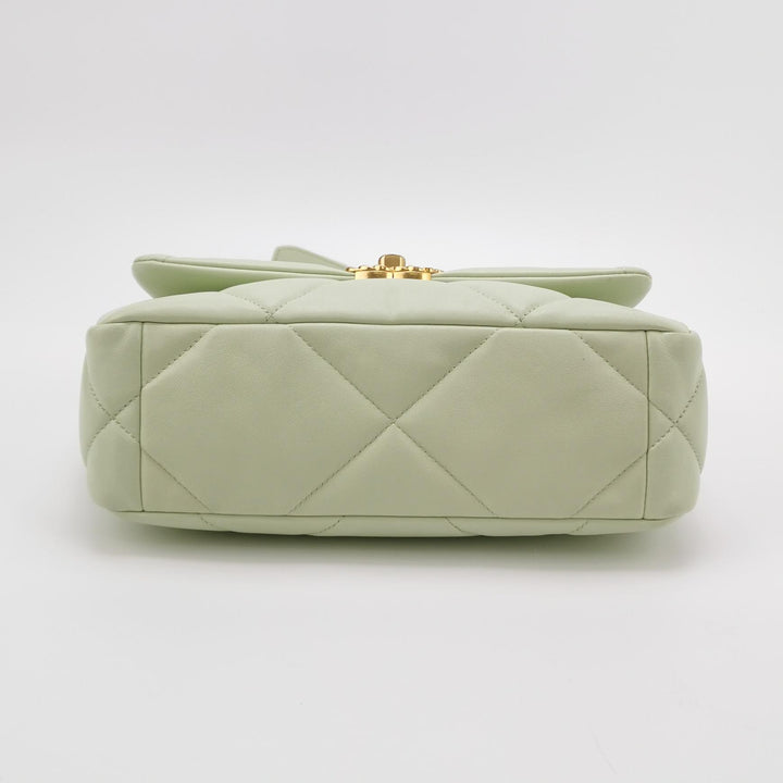 Chanel 19 Flap Bag Small Light Green Mixed Hardware