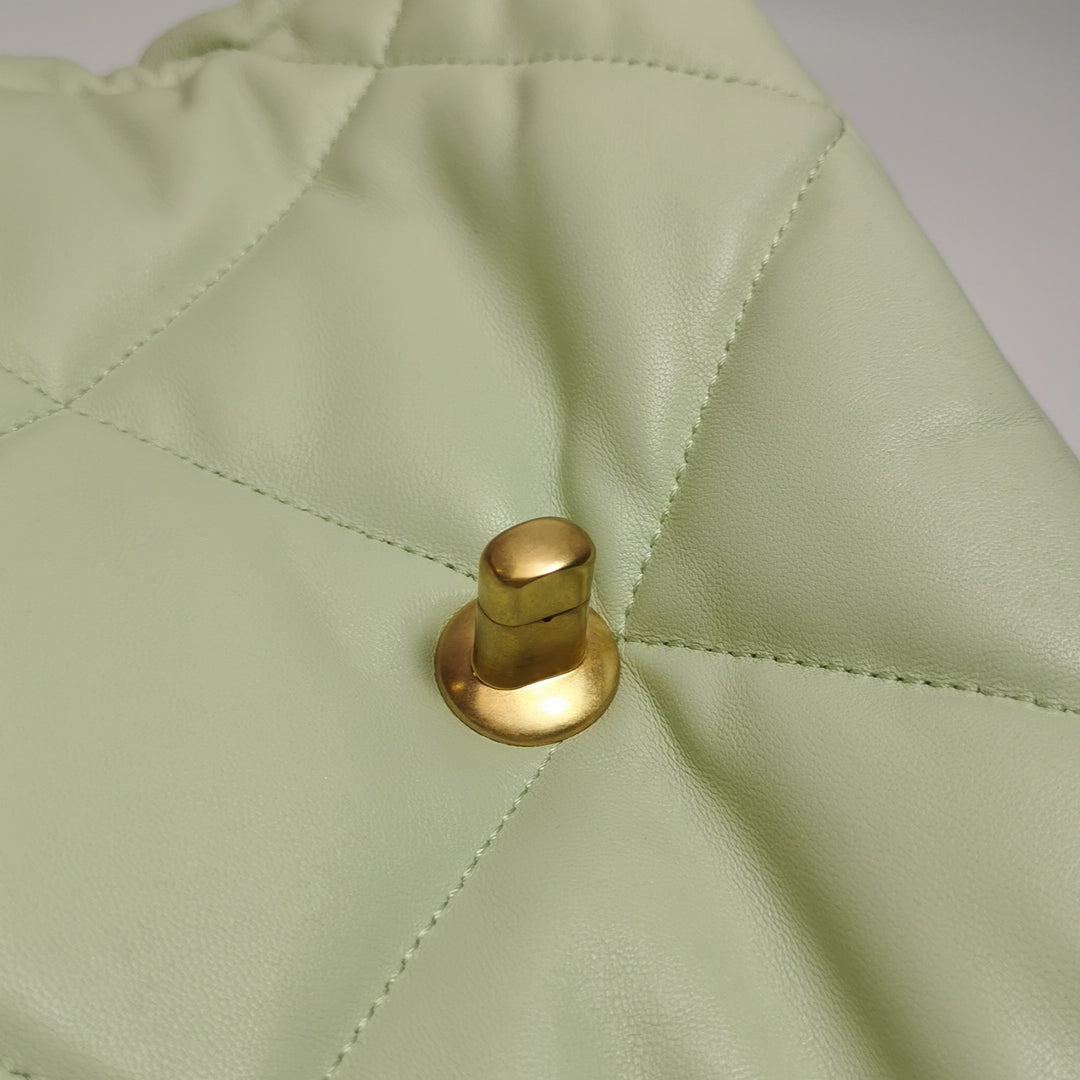 Chanel 19 Flap Bag Small Light Green Mixed Hardware