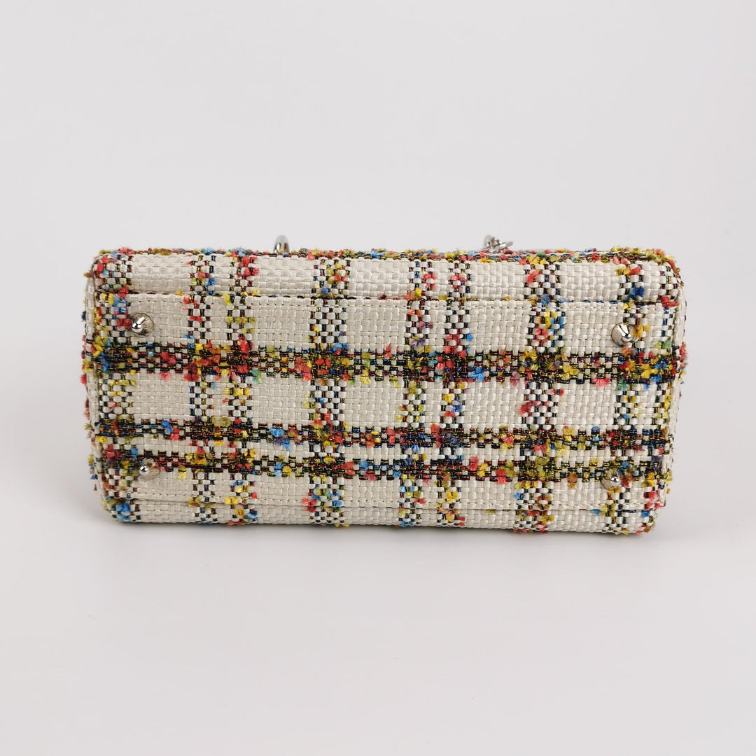 Dior Lady Dior Medium Tweed Orange Multicolour