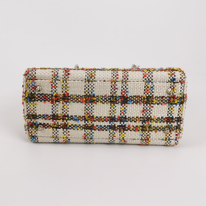 Dior Lady Dior Medium Tweed Orange Multicolour