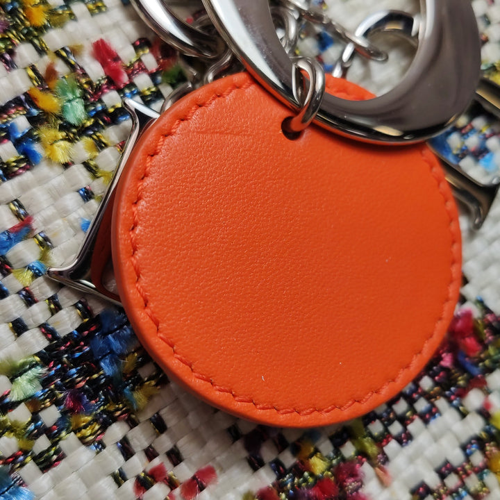 Dior Lady Dior Medium Tweed Orange Multicolour