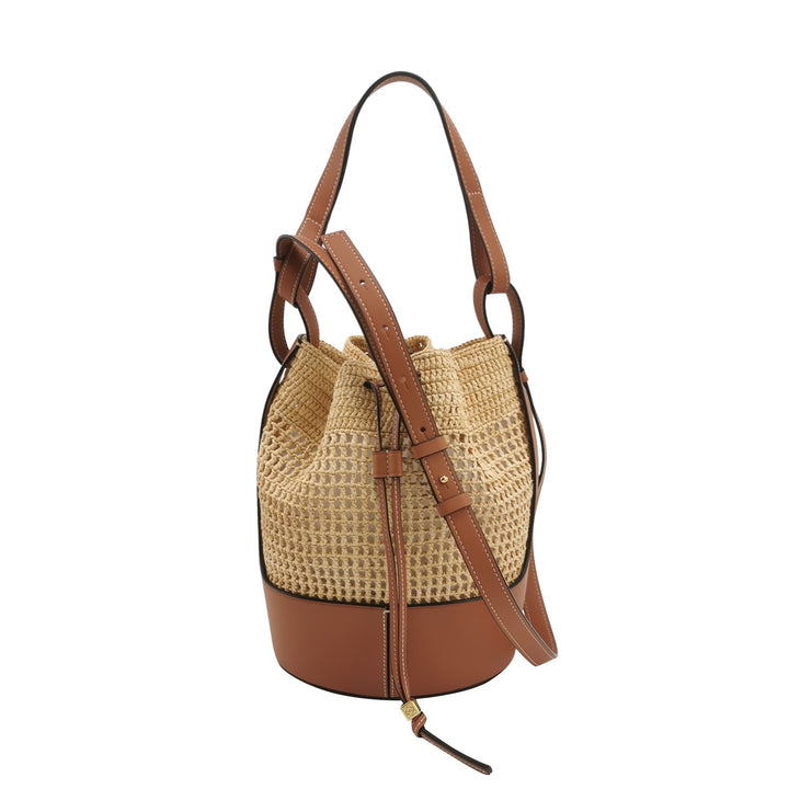 Loewe Balloon Drawstring-fastening Bucket Bag in Beige