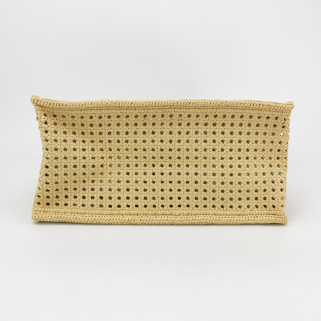 Dior Book Tote Medium Size Natural Cannage Vienna Straw