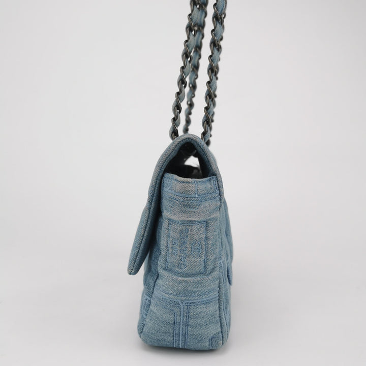 Chanel Medium Flap Denim Perfume Embroidered Medium Flap Bag