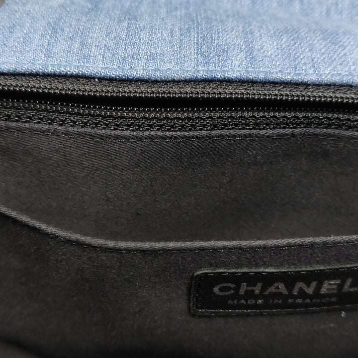 Chanel Medium Flap Denim Perfume Embroidered Medium Flap Bag