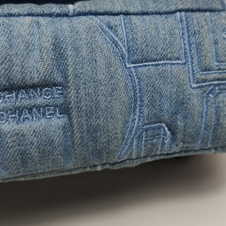 Chanel Medium Flap Denim Perfume Embroidered Medium Flap Bag