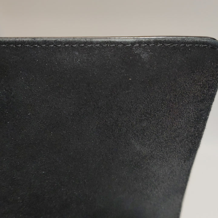 Chanel Boy Bag Medium Sequin Black Silver