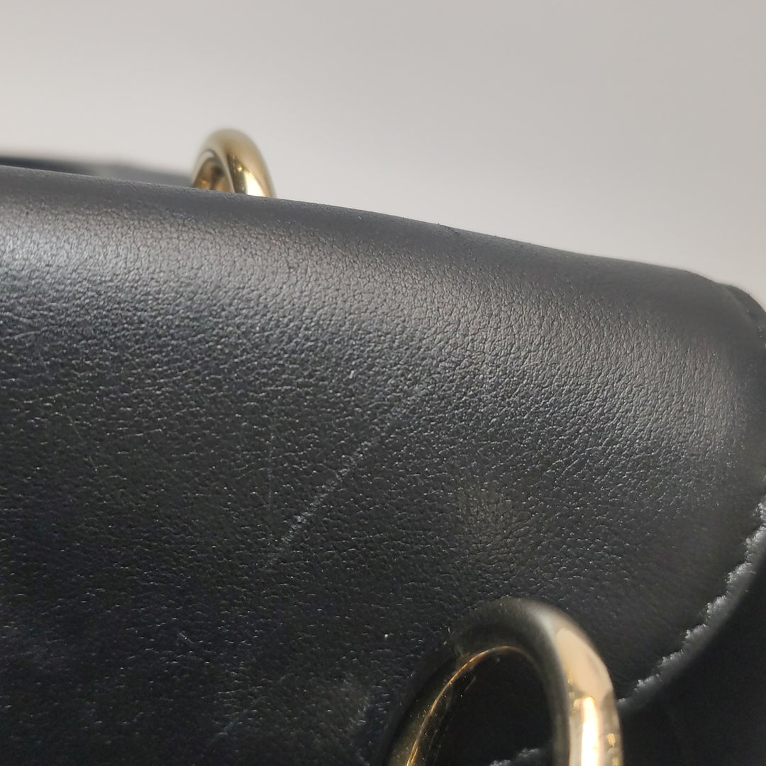 Dior Lady Dior Bag Air Embroidered and Beaded Medium Black Leather