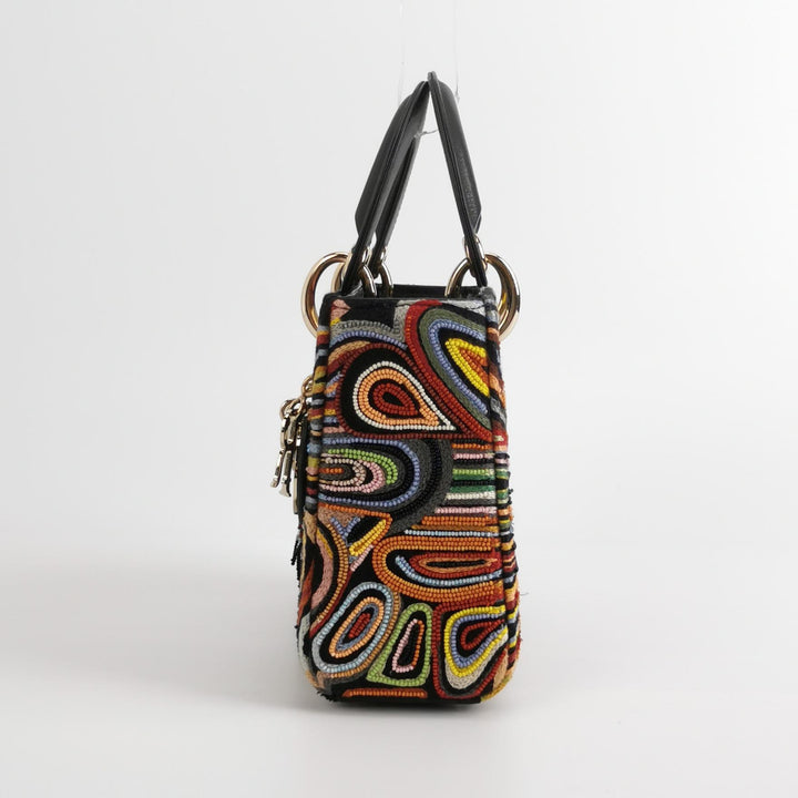 Dior Mini Lady Dior Limited Edition Heart Embroidered Bag