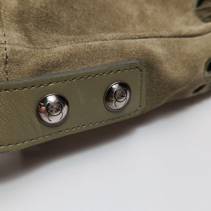 Chanel Suede Eyelet Messenger Bag