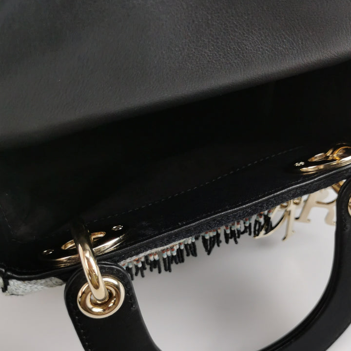 Dior Mini Lady Dior Limited Edition Heart Embroidered Bag