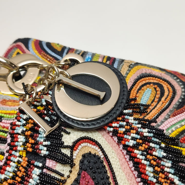 Dior Mini Lady Dior Limited Edition Heart Embroidered Bag