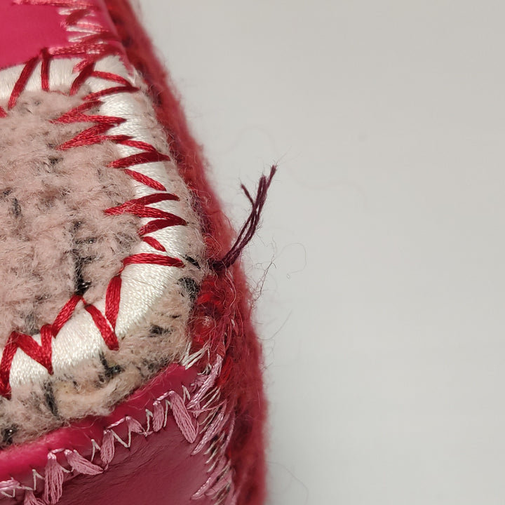 Chanel Medium Flap Bag Pink Patchwork Tweed Silver Hardware