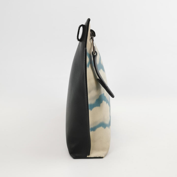 Loewe Clutch Blue Off-white Sky Cloud Print