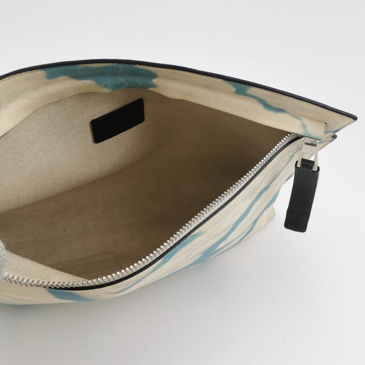 Loewe Clutch Blue Off-white Sky Cloud Print