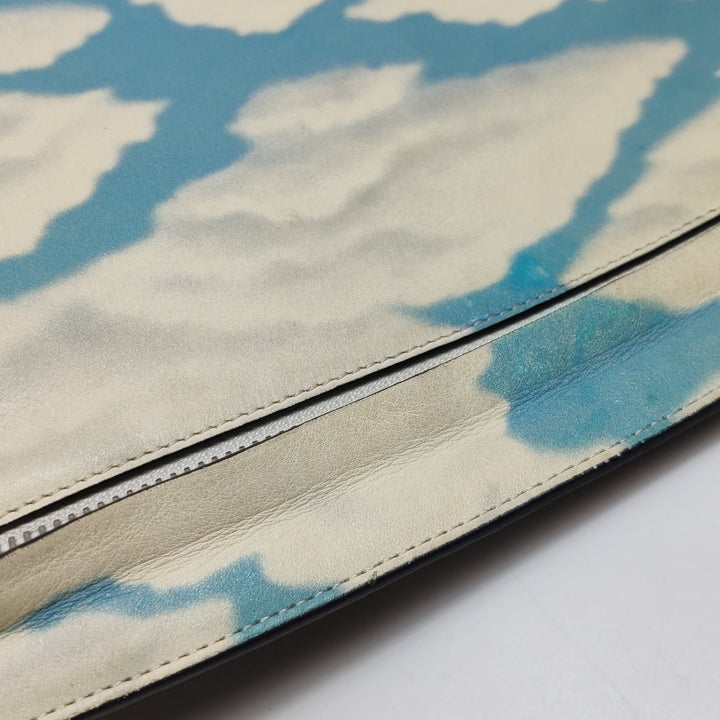 Loewe Clutch Blue Off-white Sky Cloud Print
