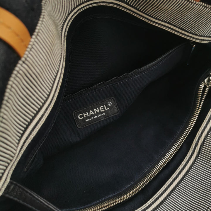 Chanel Denim CC Shopping Tote CC Logo