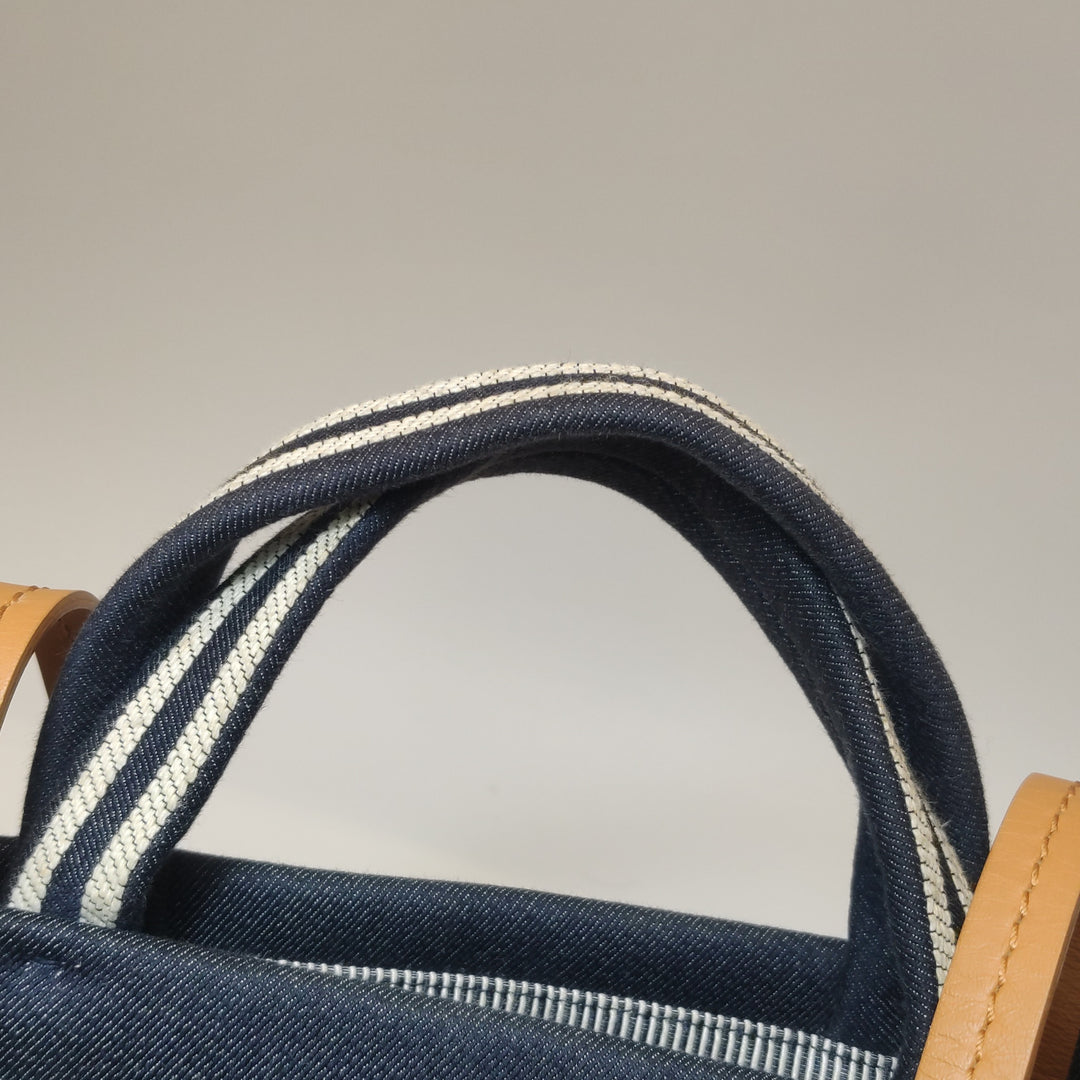 Chanel Denim CC Shopping Tote CC Logo