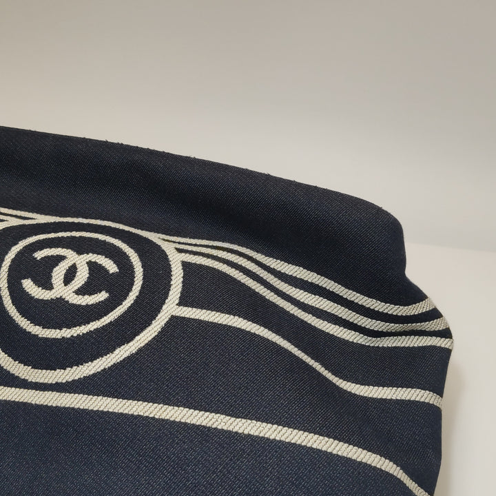 Chanel Denim CC Shopping Tote CC Logo