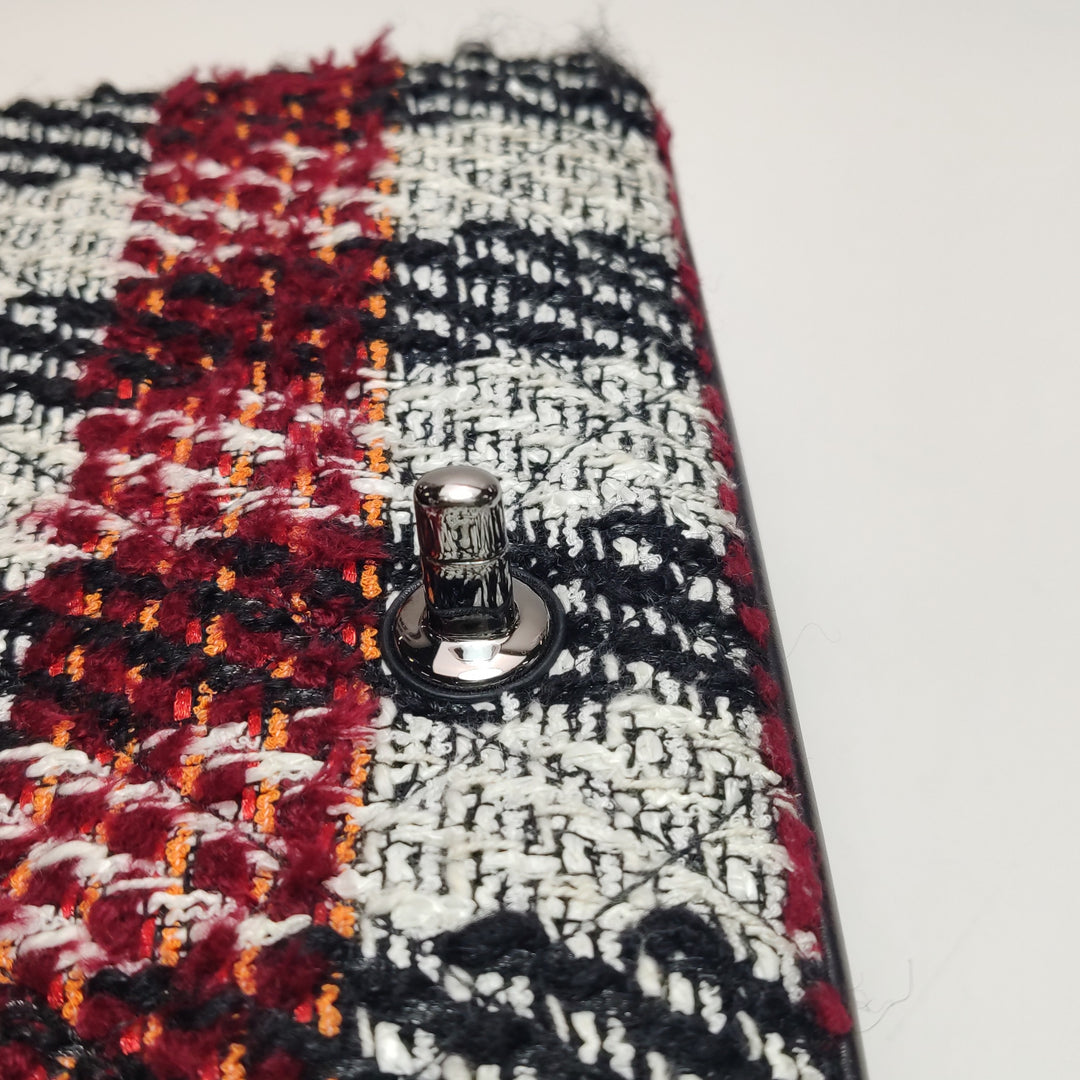 Chanel Coco Corset Flap In Multicolour Tweed and Calfskin Silver Hardware