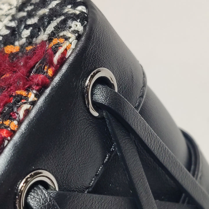 Chanel Coco Corset Flap In Multicolour Tweed and Calfskin Silver Hardware