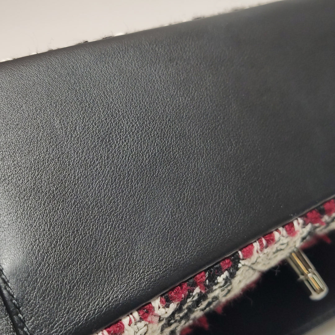 Chanel Coco Corset Flap In Multicolour Tweed and Calfskin Silver Hardware