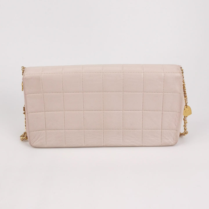Chanel Square Quilt Lucky Charms Flap Bag Lambskin Pink Gold Hardware