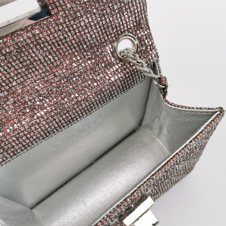 Chanel Mini 2.55 Bag in Pink and Silver
