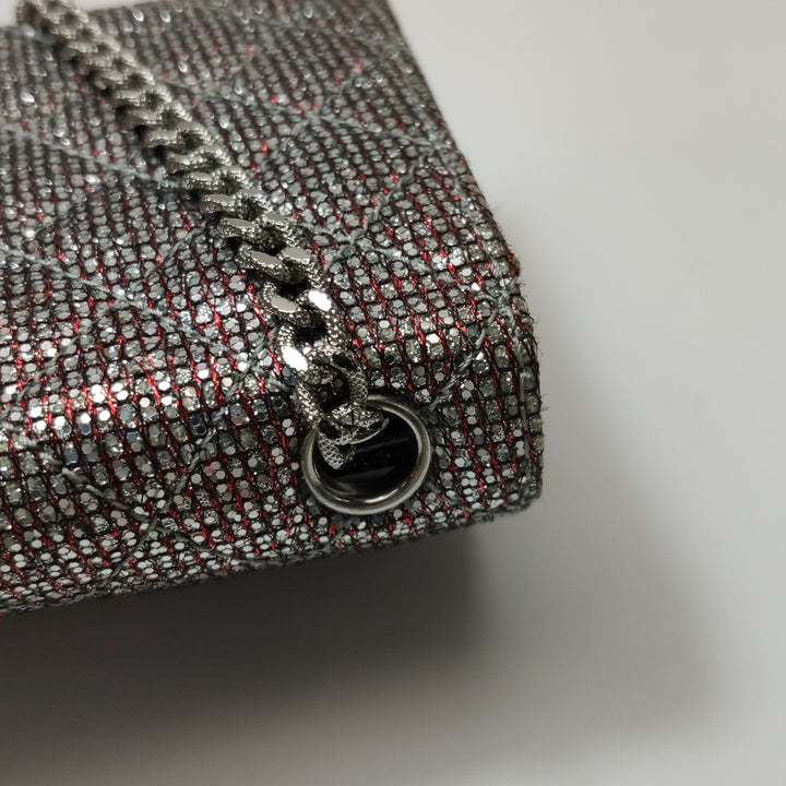 Chanel Mini 2.55 Bag in Pink and Silver
