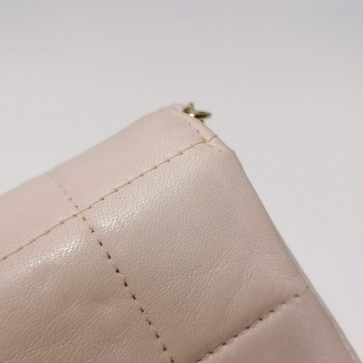 Chanel Square Quilt Lucky Charms Flap Bag Lambskin Pink Gold Hardware