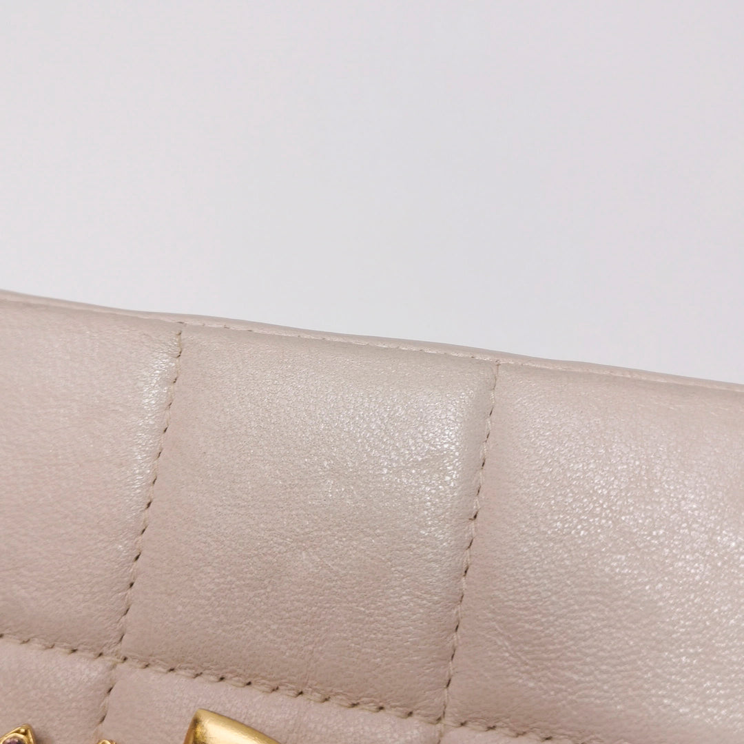 Chanel Square Quilt Lucky Charms Flap Bag Lambskin Pink Gold Hardware