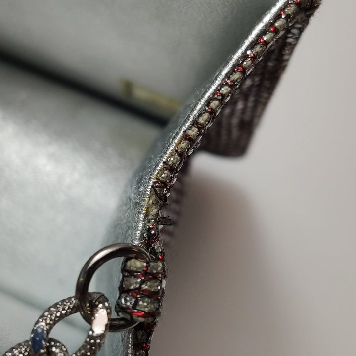 Chanel Mini 2.55 Bag in Pink and Silver