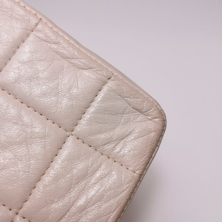 Chanel Square Quilt Lucky Charms Flap Bag Lambskin Pink Gold Hardware