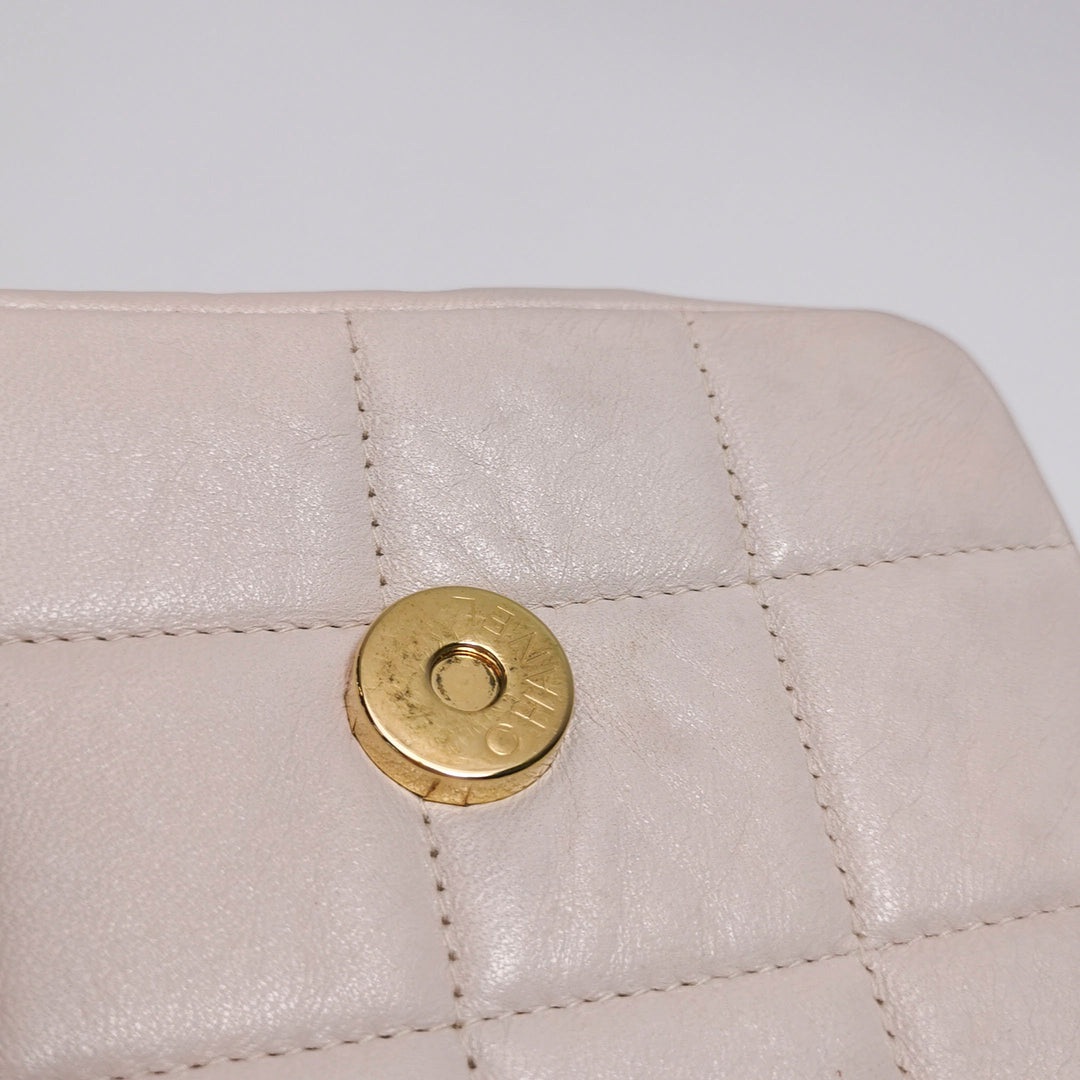 Chanel Square Quilt Lucky Charms Flap Bag Lambskin Pink Gold Hardware