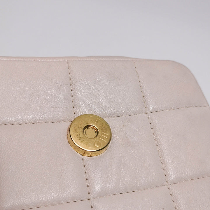 Chanel Square Quilt Lucky Charms Flap Bag Lambskin Pink Gold Hardware