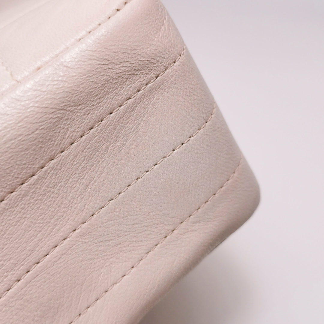 Chanel Square Quilt Lucky Charms Flap Bag Lambskin Pink Gold Hardware