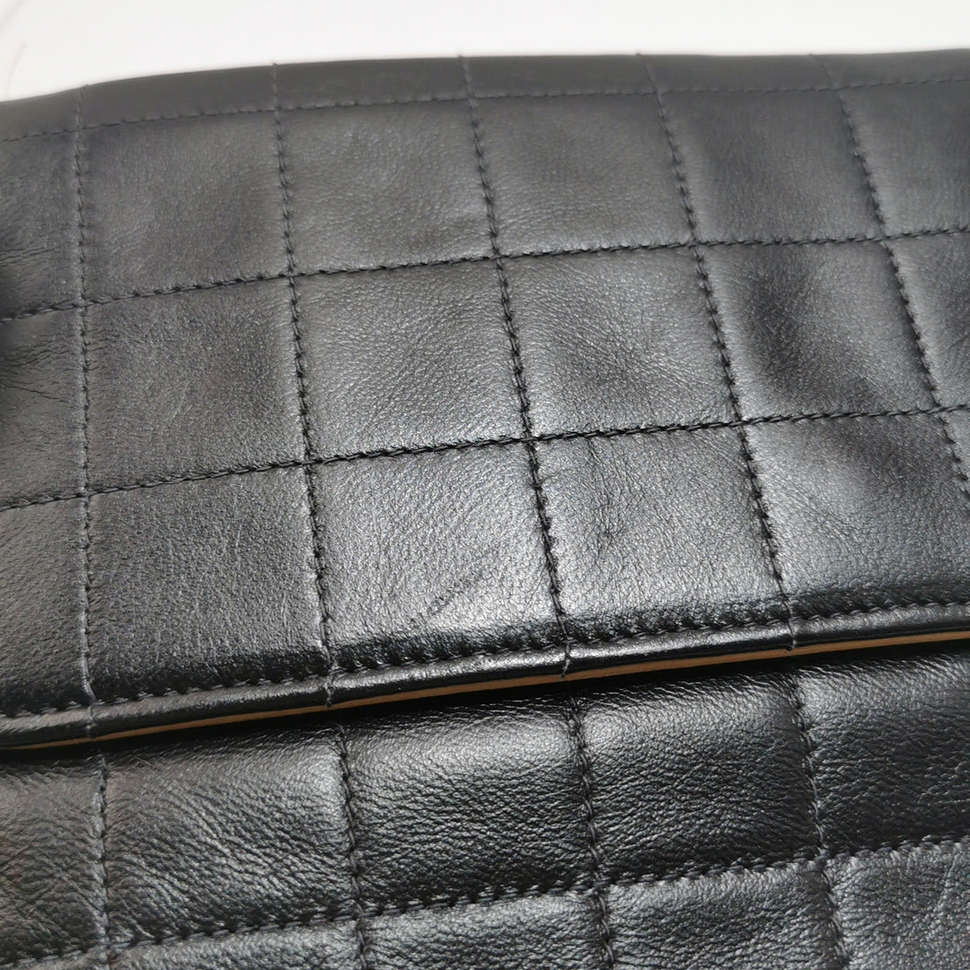 Chanel 2.55 Reissue Two-Tone Square Quilted Flap Bag Medium Lambskin Beige Black Gold Hardware