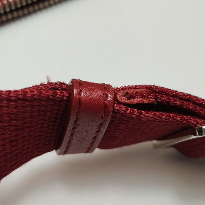 Dior Street Chic Trotter Canvas Leather Shoulder Bag Red Beige