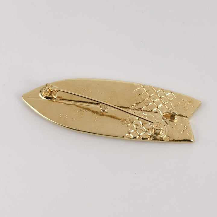 Chanel Gold Surfboard Brooch