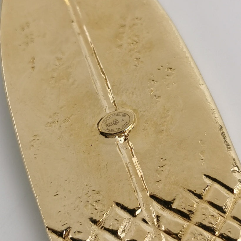 Chanel Gold Surfboard Brooch