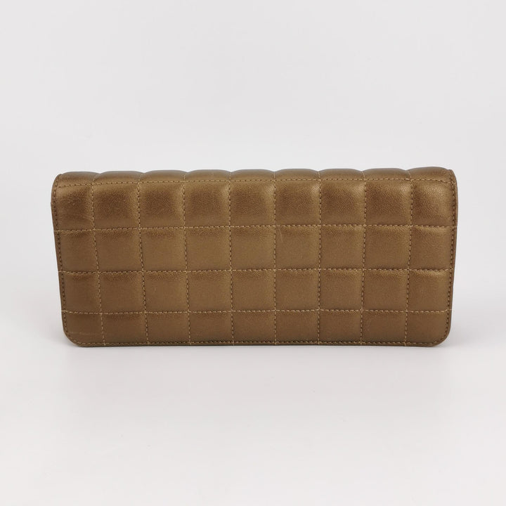 Chanel Paris-Byzance Jewelled Evening Bag Lambskin Brown Antique Gold Hardware