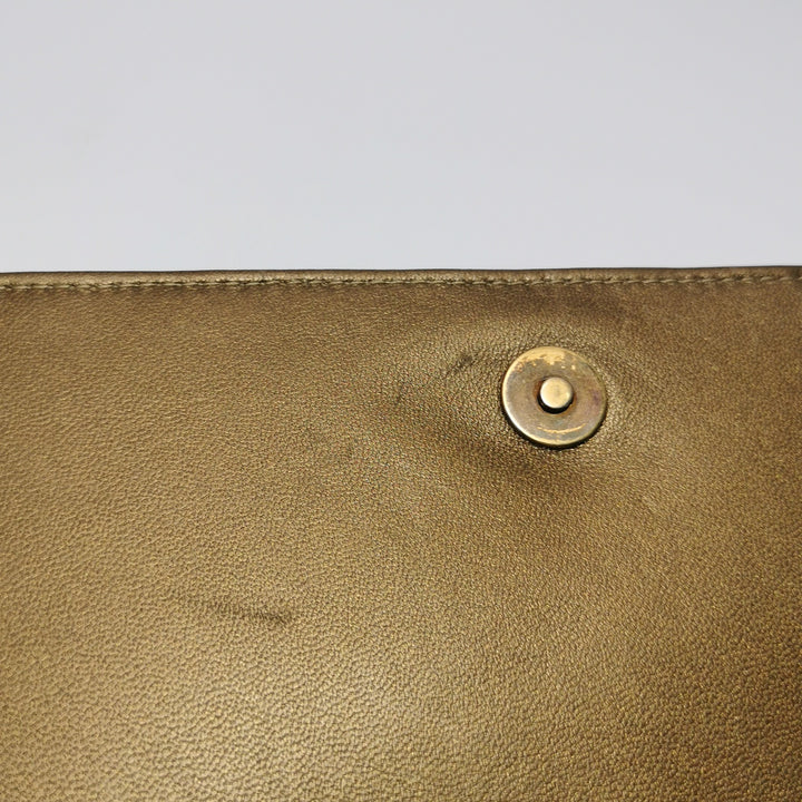 Chanel Paris-Byzance Jewelled Evening Bag Lambskin Brown Antique Gold Hardware