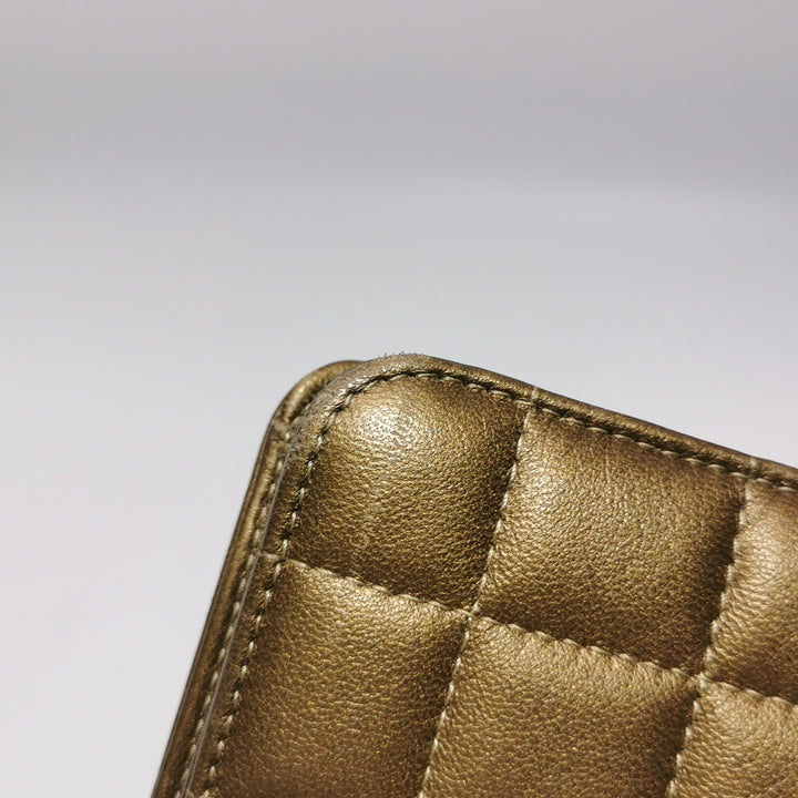 Chanel Paris-Byzance Jewelled Evening Bag Lambskin Brown Antique Gold Hardware