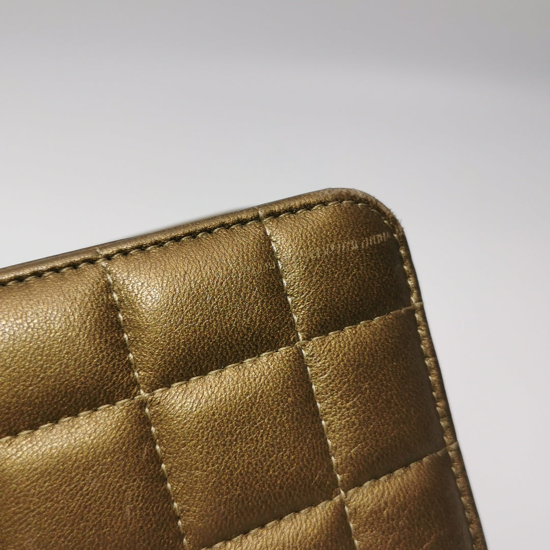 Chanel Paris-Byzance Jewelled Evening Bag Lambskin Brown Antique Gold Hardware